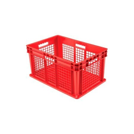 Akro-Mils Mesh Straight Wall Container 3 PK 37672RED